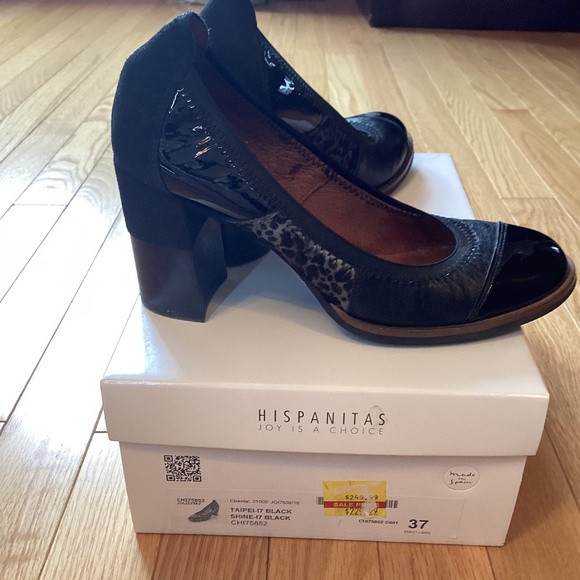 Hispanitas Block Heel Shoe, Size 37, made in Spain - Picture 3 of 11